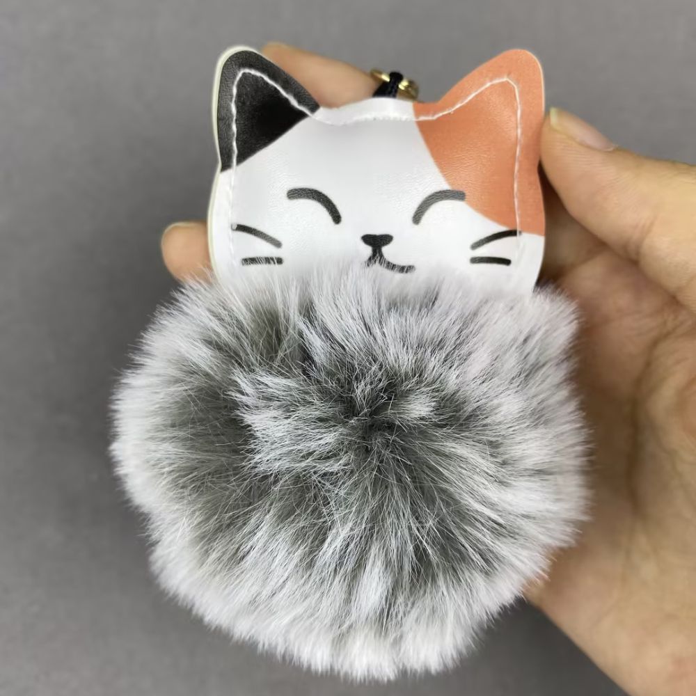 Cat plush Pendant keychain, bagcharm