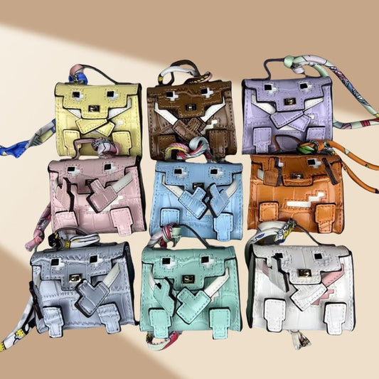 Mini Kelly Doll_Earphone Case Bag, Mini Bag, Bag Charm