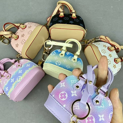 L-V Print  Mini Bags Classic Leather & shell bag