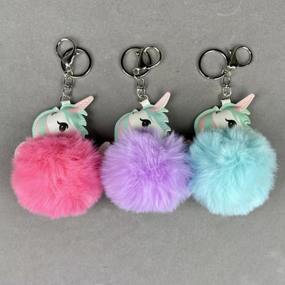 Unicorn plush Pendant keychain