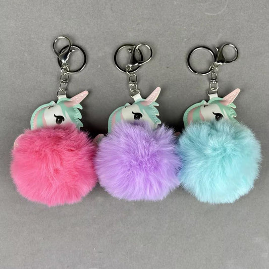Unicorn plush Pendant keychain