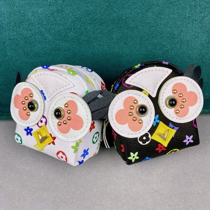 Owl Face Mini Backpack_L brand print, Mini Bagpack, Keychain, Mini Bag, Bag Charm
