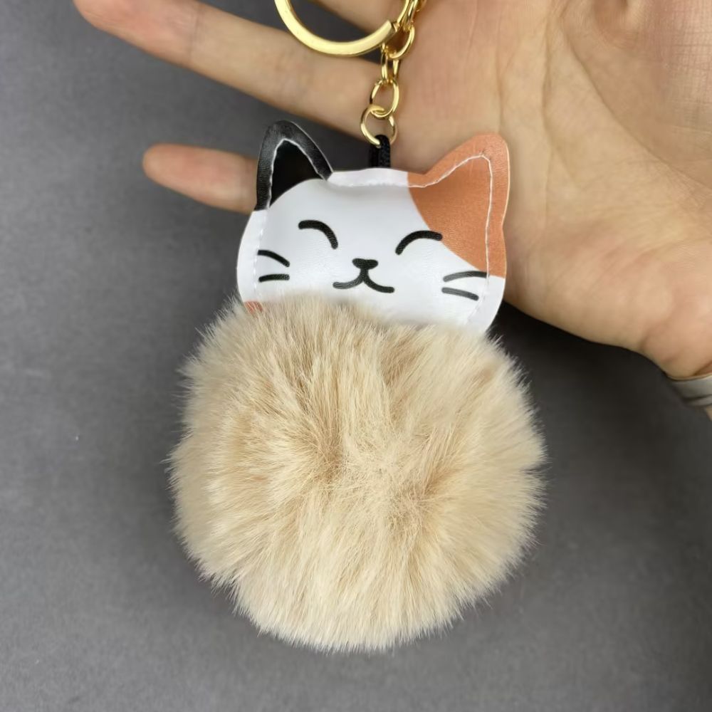 Cat plush Pendant keychain, bagcharm