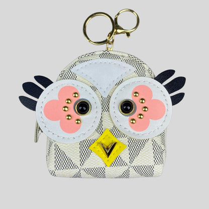 Owl Face Mini Backpack_L brand print, Mini Bagpack, Keychain, Mini Bag, Bag Charm
