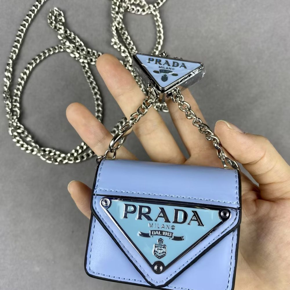 PRAD-A Triangle Badge Mini Bag AirPods Case