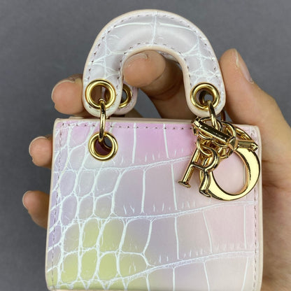 Dio-r Lady D Mini Tote Mini Bag Crocodile Snake Skin Grain