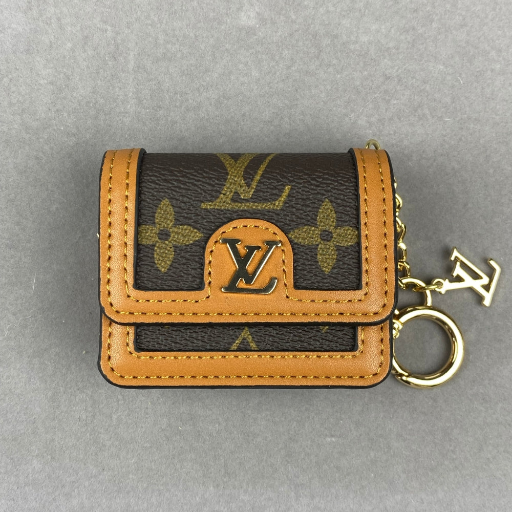 L-V AirPods Case Bag Mini Bag Charm Classic Flower Print
