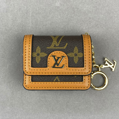 L-V AirPods Case Bag Mini Bag Charm Classic Flower Print