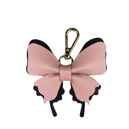 Multicolor PU Leather Butterfly Charm - Creative Detachable Bag & Keyring Accessory