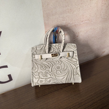 Mini Birkin_Embossed Printing, Auspicious Clouds Grain, Premium Quality